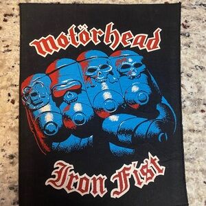 MOTORHEAD iron fist Premium fabric poster 14”x 10”